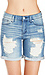 Distressed Bermuda Jean Shorts Thumb 4