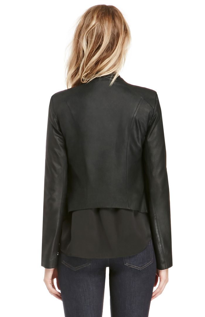 BB Dakota Tyne Leather Jacket in Black | DAILYLOOK