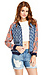 Olive & Oak Exotic Print Bomber Jacket Thumb 2