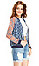 Olive & Oak Exotic Print Bomber Jacket Thumb 4