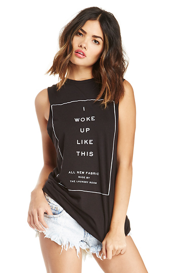 The Laundry Room I Woke Up Like This Muscle Tee Slide 1