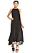 Line & Dot Pleated Maxi Dress Thumb 1