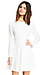 Harlyn Long Sleeve Cotton Fit & Flare Dress Thumb 1