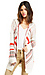 Lucca Couture Aztec Print Hoodie Zip Sweater Thumb 1