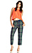 Lucca Couture Woven Straight Leg Plaid Pants Thumb 1