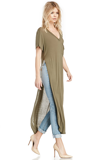 DAILYLOOK Gauzy Tee Tunic Slide 1