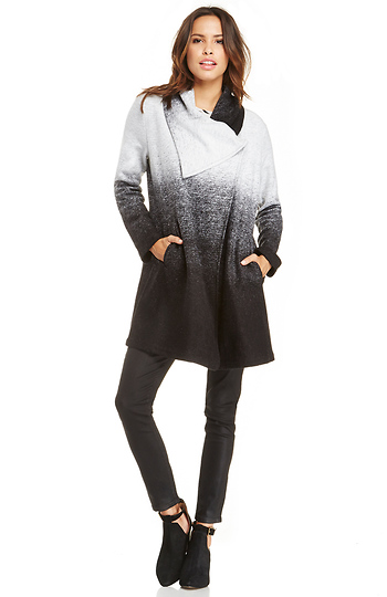 BB Dakota Danton Wool Blend Coat in Black | DAILYLOOK