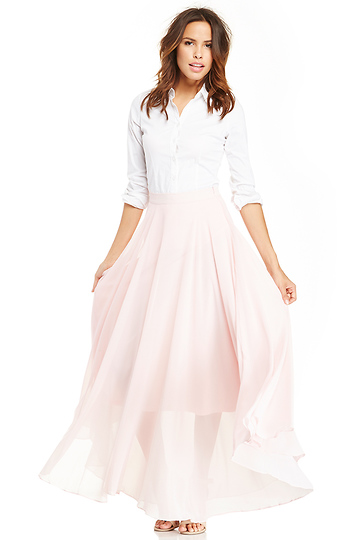 Lucy Paris Chiffon Maxi Skirt Slide 1