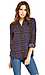 J.O.A. Classic Plaid Sheer Shirt Thumb 1