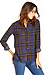 J.O.A. Classic Plaid Sheer Shirt Thumb 3