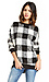 J.O.A. Plaid Voluminous Sweatshirt Thumb 1