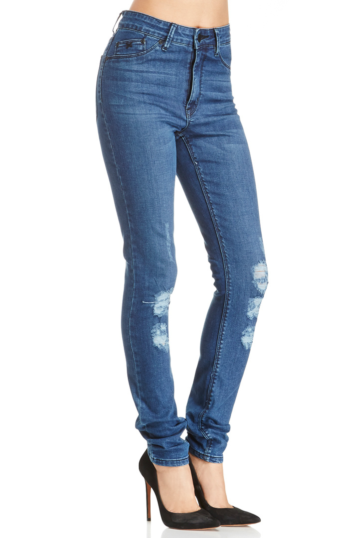 RES Denim Getting Hi 1995 Destroyer Jeans in Blue | DAILYLOOK