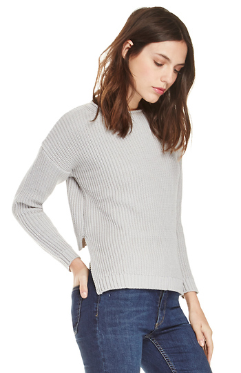 Achro Step-Cropped Back Sweater Slide 1