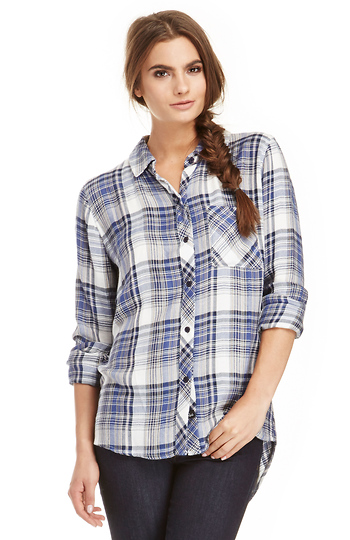 Rails Hunter Button Down Plaid Shirt Slide 1