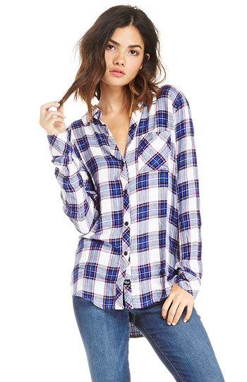 Rails Hunter Button Down Plaid Shirt Slide 1