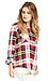 Lucca Couture Plaid Flannel Shirt Thumb 3