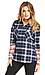 Lucca Couture Plaid Flannel Shirt Thumb 3