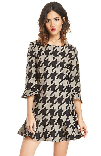 J.O.A. Houndstooth Dress Slide 1