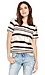 J.O.A. Striped Colorblock Top Thumb 1