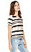 J.O.A. Striped Colorblock Top Thumb 3