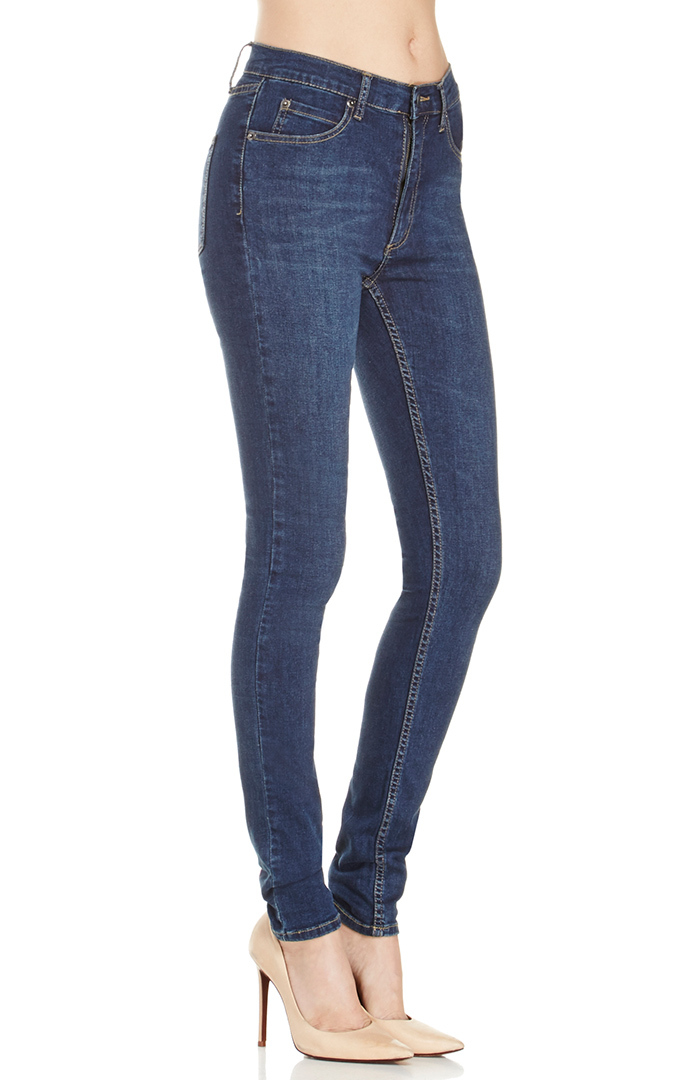 Cheap Monday Second Skin Credit Dark Jeans in Blue | DAILYLOOK