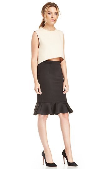 MLM Flip Hem Pencil Skirt Slide 1