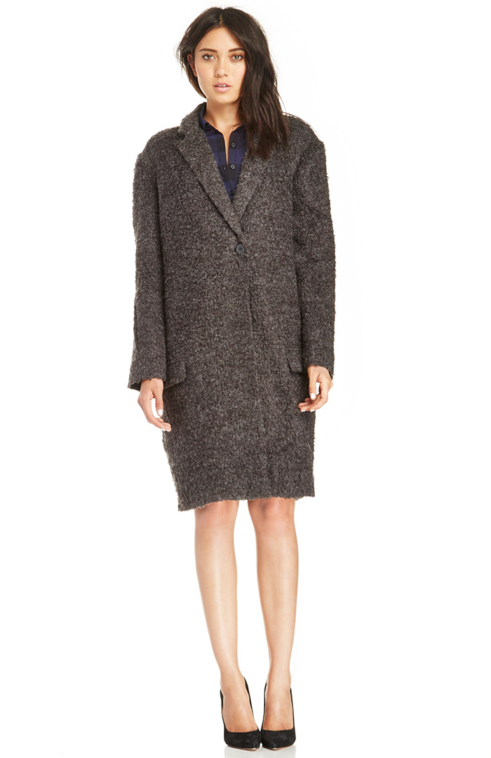 BB Dakota Rilo Coat in Charcoal | DAILYLOOK