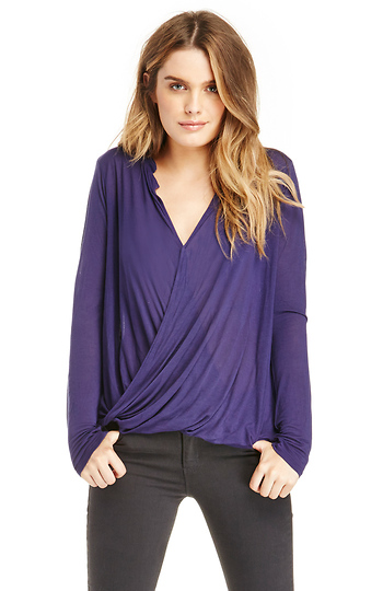 LAmade Cross Over Draped Top Slide 1