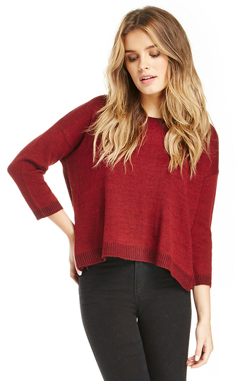 BB Dakota Stills Sweater in Red | DAILYLOOK