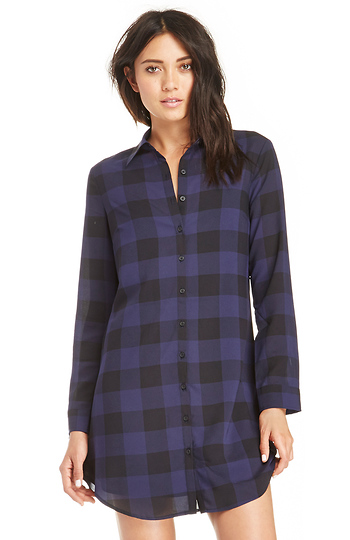 BB Dakota Plaid Keenan Dress Slide 1