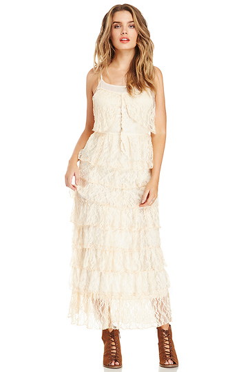 RAGA Lace Maxi Dress Slide 1