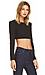 Hilton Long Sleeve Crop Top Thumb 3