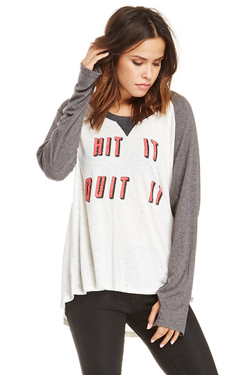 Somedays Lovin Hit It Quit It Raglan Tee Slide 1