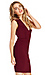 Plunge Neck Bodycon Dress Thumb 3