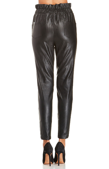 ASILIO Pop Rock Vegan Leather Pants in Black | DAILYLOOK