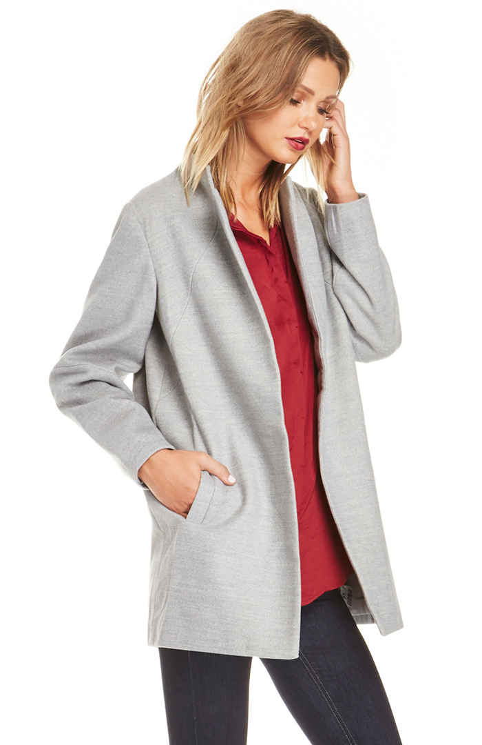 The Fifth Label Furthest Thing Coat in Light Grey | DAILYLOOK