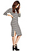 The Fifth Label Trick Of The Light Stripe Dress Thumb 3