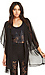 Bohemian Bones Scarab Chiffon Kimono Thumb 1
