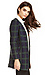 Harlyn Georgette Plaid Coat Thumb 3