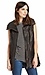 ONE by One Teaspoon Leather Patchwork Convertible Jacket Thumb 1