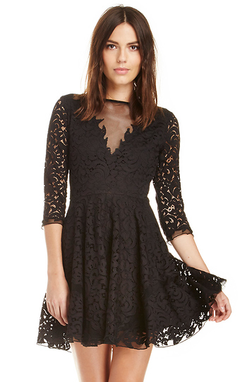 SAYLOR Charlotte Crochet Lace Dress Slide 1