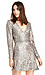 SAYLOR Sequin Naomi Platinum Dress Thumb 3