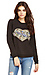 Lovers + Friends Laidback Embroidered Pullover Thumb 1
