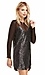 Line & Dot Monroe Sheer Contrast Sequin Dress Thumb 3