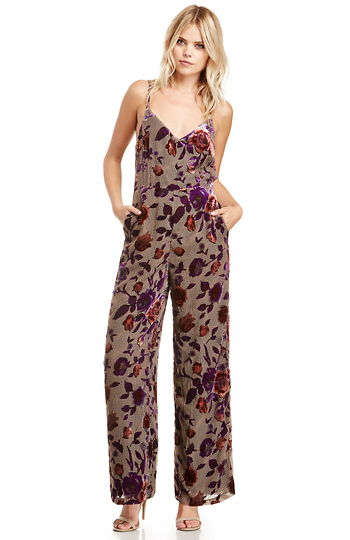 Line & Dot Ava Burnout Jumpsuit Slide 1