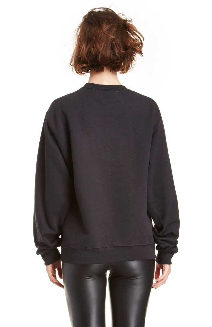 The Laundry Room Wifey Glitter Pullover in Black | DAILYLOOK
