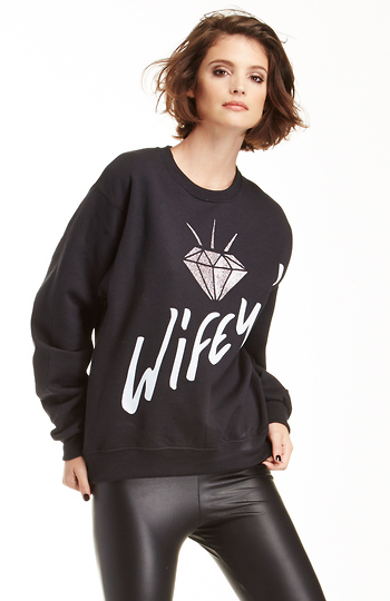 The Laundry Room Wifey Glitter Pullover Slide 1