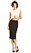 Glamorous Scuba Pencil Skirt Thumb 1