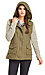 Olive & Oak Sweater Sleeve Cotton Military Jacket Thumb 4