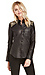 DOMA Embroidered Boyfriend Leather Shirt Thumb 1